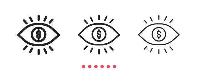 Watch list icon. Thin line icon vector