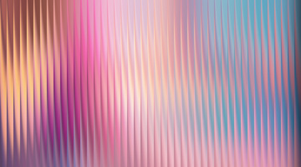 Abstract vertical stripes of soft pastel colors and light refraction
