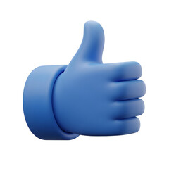 Blue Thumbs Up Icon Isolated on Black Background approval graphic