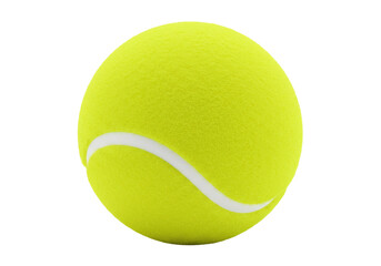 Isolated yellow tennis ball for sports, fitness, and recreational activities advertisement