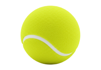Isolated yellow tennis ball for sports, fitness, and recreational activities advertisement