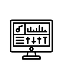 Digital Music Production Interface Displaying Equalizer Levels And Notation Symbols On Transparent Background