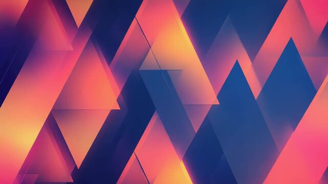 Abstract geometric triangles pattern creating modern gradient background
