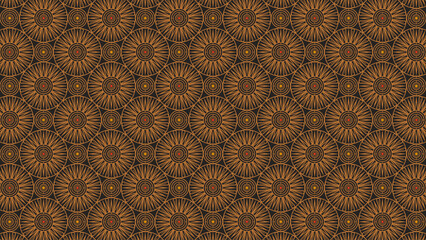 Geometric art deco ornament design