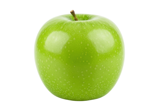 Isolated green Granny Smith apple, healthy eating, fresh ingredient, delicious food, nutrient