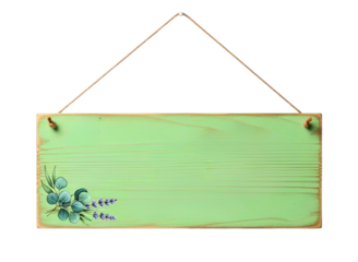 Blank whiteboard hanging by strings isolated on transparent background