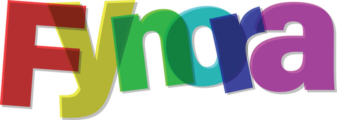 Colorful fridge magnets spelling words with blue, yellow, and red letters for education and school