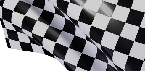 High-quality checkered flag image. Perfect for sports, racing, victory, and finish line themes.