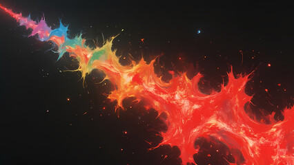 Abstract background with colorful lights
