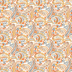 art vintage design paisley ornament,light colors