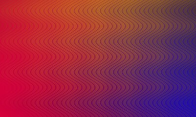 Illustration of an eyecatching abstract background featuring a gradient of red, orange, and blue hues, with subtle wave patterns creating a dynamic and visually appealing design