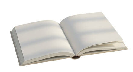 Realistic Open Book Isolated Transparent Background