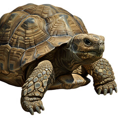 Realistic Tortoise Isolated Realistic Animal Transparent Background