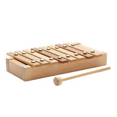 Naklejka premium Wooden Xylophone Isolated Music Instrument For Children