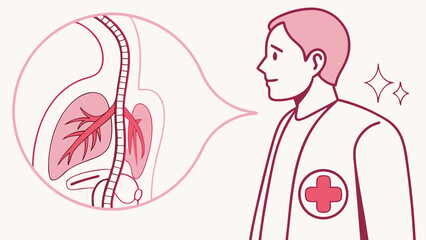 Respiratory System Diagram Healthcare Professional Medical Illustration Lungs Anatomy Pulmonary System Human Anatomy Doctor Health Medicine Medical Concept Medical Graphic Healthcare.