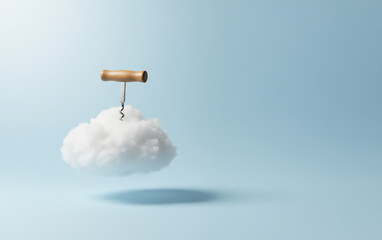 Corkscrew Piercing a Cloud Copyspace