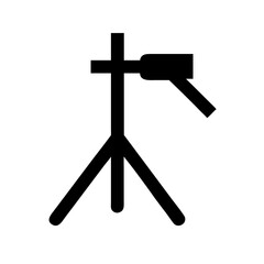 Studio light icon with tripod stand