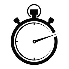 Classic stopwatch icon symbolizing time management speed accuracy and countdown timer