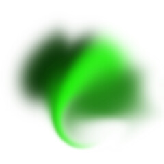 Abstract Blue Neon Light Spiral With Soft Edges For Modern Art and Technology on transparent background