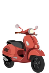 Keuken achterwand Scooter red vintage scooter  © Endri