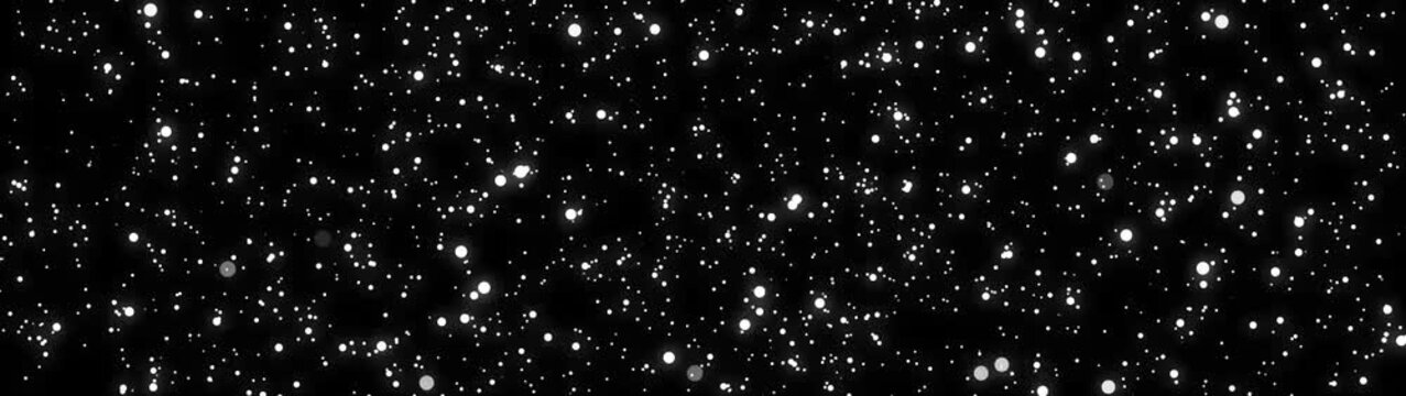 White boll background.Glittering white dot lights overlay magic flares, starry night concept.