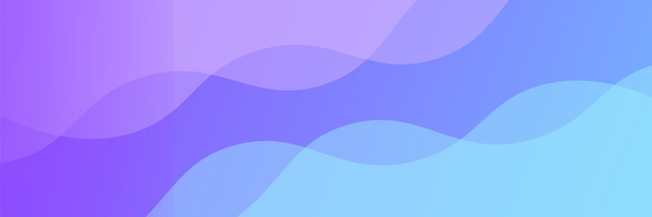 Banner background, blue and purple gradations, colorful, wavy effect stye, memphis
