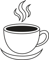 cup of coffee with steam