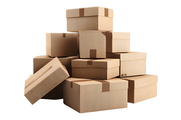 Obraz premium stack of cardboard boxes