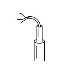 cable icon, vector best line icon.