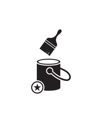 paint with bucket icon, vector best flat icon.