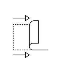 peel off icon, vector best line icon.