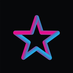 Clean and modern star graphic design element