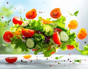 fresh vegetables on a white background
