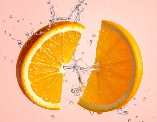 orange slice in water
