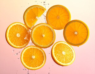 orange slices background