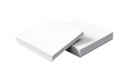Creative Blank Paper Stacks for Art Projects Studio Environment High-Quality Content Clean Design Perspective