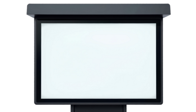 Digital Advertising Display Urban Area Blank Billboard Modern Environment Front View Marketing Concept