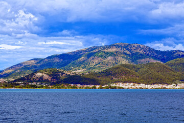 Stra&szlig;e von Korfu, Meerenge zwischen der griechischen Insel Korfu und dem griechischen Festland vor Igoumenitsa