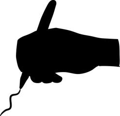 Hand Drawing Wavy Line