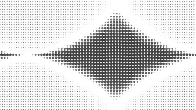 Abstract Geometric Halftone Pattern with Diamond Shape and Dots