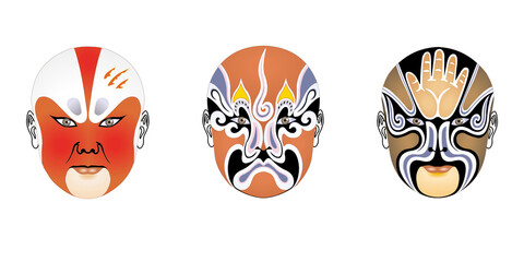 Beijing Opera Mask Traditional Chinese Stage Makeup