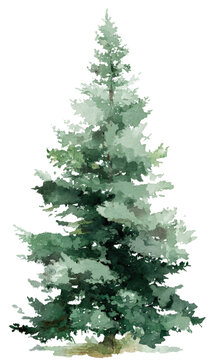 green christmas tree