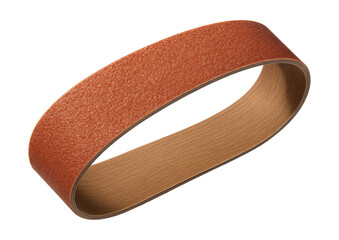 Ceramic abrasive belt for efficient high-speed material removal in woodworking.
