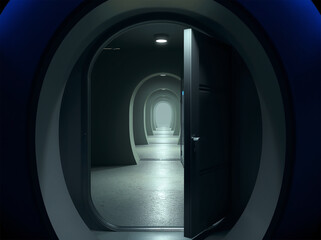 Silent Pod with Open Door