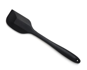 Top view of black silicone kitchen spatula