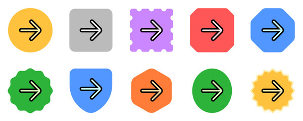 Vector single arrow chevron right icon. Black, white background. Perfect for app and web interfaces, infographics, presentations, marketing, etc.