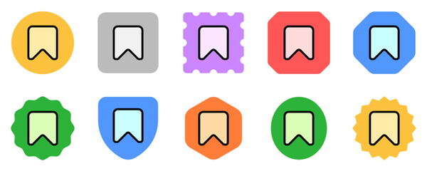 Editable vector bookmark favorite icon. Part of a big icon set family. Perfect for web and app interfaces, presentations, infographics, etc