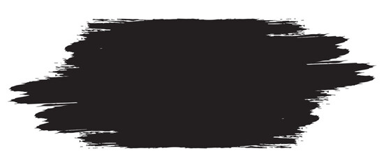 Fototapeta premium Black ink brush stroke zigzag vector design element for grunge texture background.