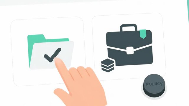 Data Retention: Legal Export Prepared as a folder arrow reaches a briefcase badge; a bundle chip pops near the case and a tab check seats, depicting compliant extraction on schedule.