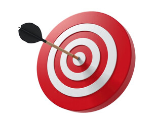 Dart Hitting the Bullseye Game Arena Action Shot Indoor Environment Close-Up Perspective Precision Sport